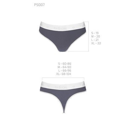 Спортивні трусики-стрінги Passion PS007 PANTIES dark grey, size XL SO4250 фото