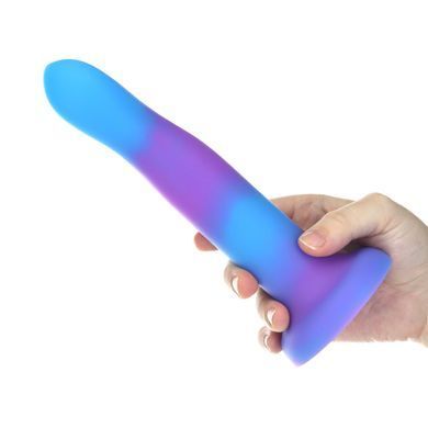 Светящийся в темноте фаллоимитатор ADDICTION - Rave - 8" Glow in the Dark Dildo - Blue Purple SO6851 фото