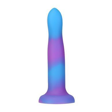Светящийся в темноте фаллоимитатор ADDICTION - Rave - 8" Glow in the Dark Dildo - Blue Purple SO6851 фото
