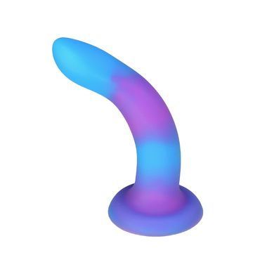 Светящийся в темноте фаллоимитатор ADDICTION - Rave - 8" Glow in the Dark Dildo - Blue Purple SO6851 фото