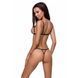 Відверті трусики-стрепи з мереживом SOLON THONG black S/M - Passion Exclusive PS28005 фото 2