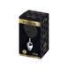 Металева анальна пробка Кролячий хвостик Alive Fluffly Plug L Black SO6318 фото 2