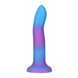 Светящийся в темноте фаллоимитатор ADDICTION - Rave - 8" Glow in the Dark Dildo - Blue Purple SO6851 фото 1