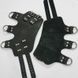 Поножи манжеты для подвеса за ноги Leg Cuffs For Suspension из натуральной кожи, цвет черный SO5182 фото 4