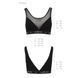 Топ з прозорою вставкою Passion PS002 TOP black, size S SO4201 фото 6