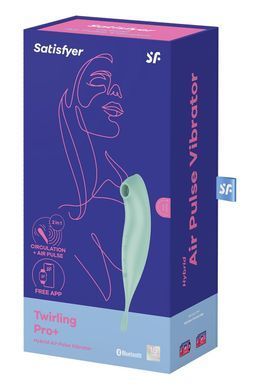 Вакуумный вибратор Satisfyer Twirling Pro+ Mint SO6716 фото