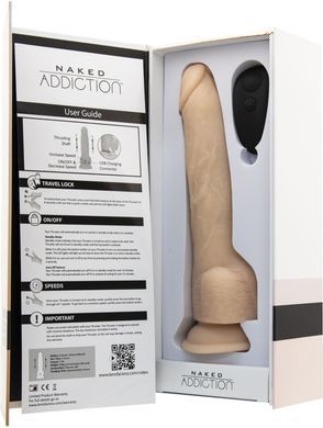 Фаллоимитатор с пульсацией Naked ADDICTION Dominic 9&Prime;, пульт ДУ, диаметр 4,2 см SO5588 фото