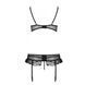 Сексуальный комплект с поясом для чулок LOVELIA SET black XXL/XXXL - Passion SO4779 фото 6