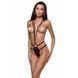Відкритий боді зі стреп MEGGY black S/M - Passion Exclusive PS27702 фото 1