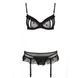 Сексуальный комплект с поясом для чулок LOVELIA SET black XXL/XXXL - Passion SO4779 фото 5