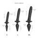 Анальна пробка з дилдо Strap-On-Me SWITCH PLUG-IN REALISTIC DILDO BLACK - L SO6828 фото 4