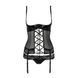 Корсет с открытой грудью NORTH CORSET black L/XL - Passion Exclusive, пажи, трусики, шнуровка PS24004 фото 5