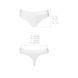 Трусики-бразиліана з бавовни Passion PS005 PANTIES white, size S SO4225 фото 6