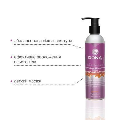 Массажный лосьон DONA Sassy - Tropical Tease (235 мл) увлажняющий с афродизиаками и феромонами SO2104 фото