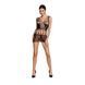 Бодістокінг &mdash; мінісукня з метеликами Passion BS090 black SO6388 фото 3