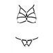 Комплект білизни зі стреп ARMANDA SET black S/M - Passion Exclusive SO5963 фото 5