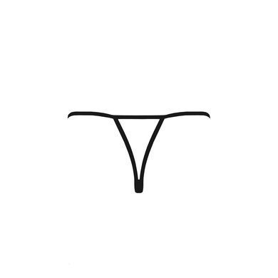 Трусики мереживні з доступом VIOLANTE THONG black XXL/XXXL - Passion Exclusive PS24303 фото