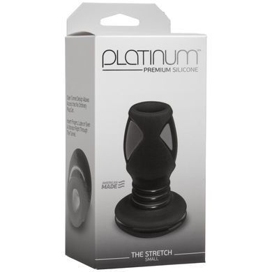 Анальний тунель Doc Johnson Platinum Premium Silicone &mdash; The Stretch &mdash; Small &mdash; Black SO4917 фото