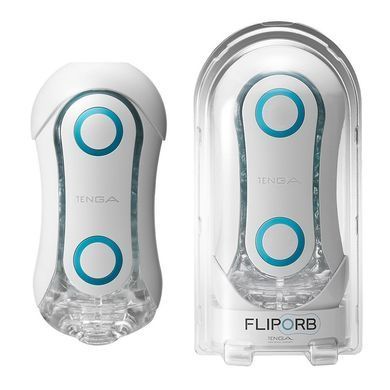 Мастурбатор Tenga FLIP ORB - Blue Rush, с изменяемым сжатием, со стимулирующими шариками внутри SO3048 фото