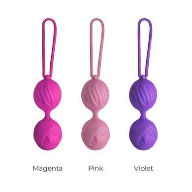 Вагінальні кульки Adrien Lastic Geisha Lastic Balls BIG Pink (L), діаметр 4 см, вага 90 гр AD40301 фото
