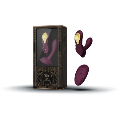 Смартвібратор у трусики Zalo — AYA Velvet Purple, насадка та пульт ДК SO6648 фото