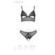 Комплект: браллет с ажурным лифом и открытыми трусиками Christa Set with Open Bra black XXL/XXXL &mdash; P SO5761 фото 5