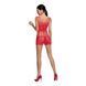 Бодістокінг &mdash; мінісукня з метеликами Passion BS090 red SO6389 фото 4
