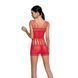 Бодістокінг &mdash; мінісукня з метеликами Passion BS090 red SO6389 фото 2