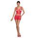 Бодістокінг &mdash; мінісукня з метеликами Passion BS090 red SO6389 фото 3