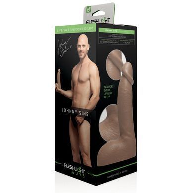 Фаллоимитатор Fleshlight Guys: Johnny Sins Dildo, по слепку пениса, лысый из Браззерс SO5515 фото