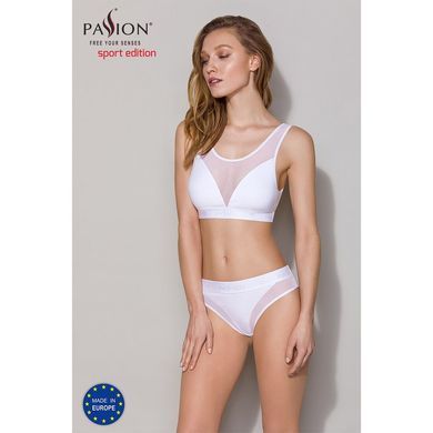 Топ с прозрачной вставкой Passion PS002 TOP white, size M SO4204 фото