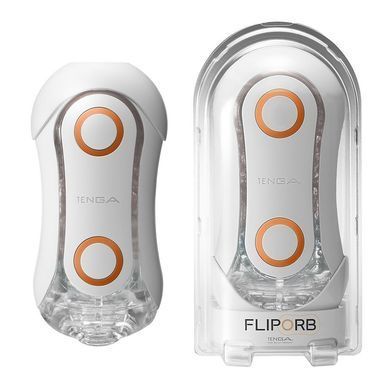 Мастурбатор Tenga FLIP ORB - Orange Crash, с изменяемым сжатием, со стимулирующими шариками внутри SO3049 фото