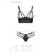 Комплект з екошкіри з люверсами та ремінцями Malwia Bikini black L/XL &mdash; Passion, бра та трусики SO5762 фото 5