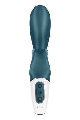 Смартвібратор-кролик Satisfyer Hug Me Bluegrey, 2 мотори, діаметр 4,2см, широка кліторальна частина SO6273 фото