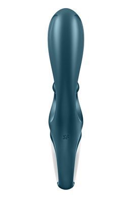 Смартвібратор-кролик Satisfyer Hug Me Bluegrey, 2 мотори, діаметр 4,2см, широка кліторальна частина SO6273 фото