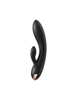 Смарт вібратор кролик із подвійним відростком Satisfyer Double Flex Black SO6094 фото