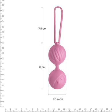 Вагинальные шарики Adrien Lastic Geisha Lastic Balls Mini Pink (S), диаметр 3,4см, вес 85гр AD40431 фото