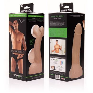 Фаллоимитатор Fleshlight Guys: Ryan Driller Dildo, по слепку пениса SO5516 фото