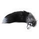 Металлическая анальная пробка Лисий хвост Alive Black And White Fox Tail M SO6322 фото 2