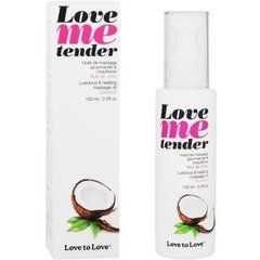 Массажное масло Love To Love LOVE ME TENDER Noix De Coco (100 мл) натуральное без консервантов SO1613 фото