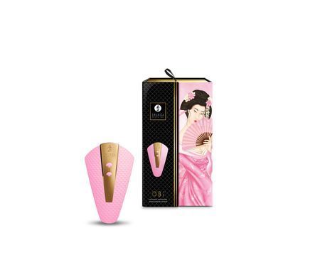 Кліторальний вібратор Shunga - Obi Intimate Massager Light Pink SO6898 фото