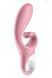 Смартвібратор-кролик Satisfyer Hug Me Pink, 2 мотори, діаметр 4,2см, широка кліторальна частина SO6274 фото 3
