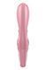 Смартвібратор-кролик Satisfyer Hug Me Pink, 2 мотори, діаметр 4,2см, широка кліторальна частина SO6274 фото 5