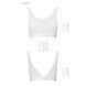Топ з прозорою вставкою Passion PS002 TOP white, size XL SO4206 фото 5