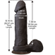 Фаллоимитатор Doc Johnson The Realistic Cock 8 inch Black - ULTRASKYN, Vack-U-Lock, диаметр 5,1см SO1974 фото 2