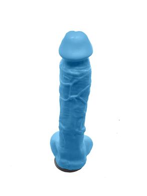 Крафтовое мыло-член с присоской Чистый Кайф Blue size XL натуральное SO2763 фото