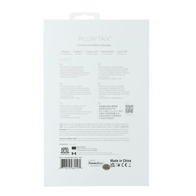 Роскошный вибратор Pillow Talk Lively Teal с кристаллом Сваровски для точки G, подарочная упаковка SO6857 фото