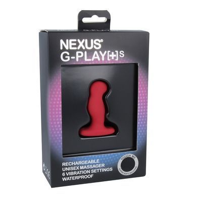 Вібромасажер простати Nexus G-Play Plus S Red, макс діаметр 2,3 см, перезаряджається GPS003 фото