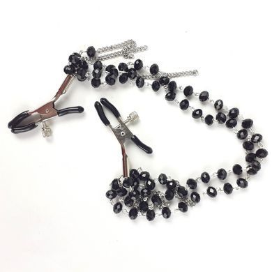 Зажимы для сосков Art of Sex - Nipple clamps Sexy Jewelry Black SO5864 фото