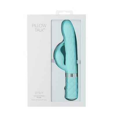 Роскошный вибратор Pillow Talk Lively Teal с кристаллом Сваровски для точки G, подарочная упаковка SO6857 фото